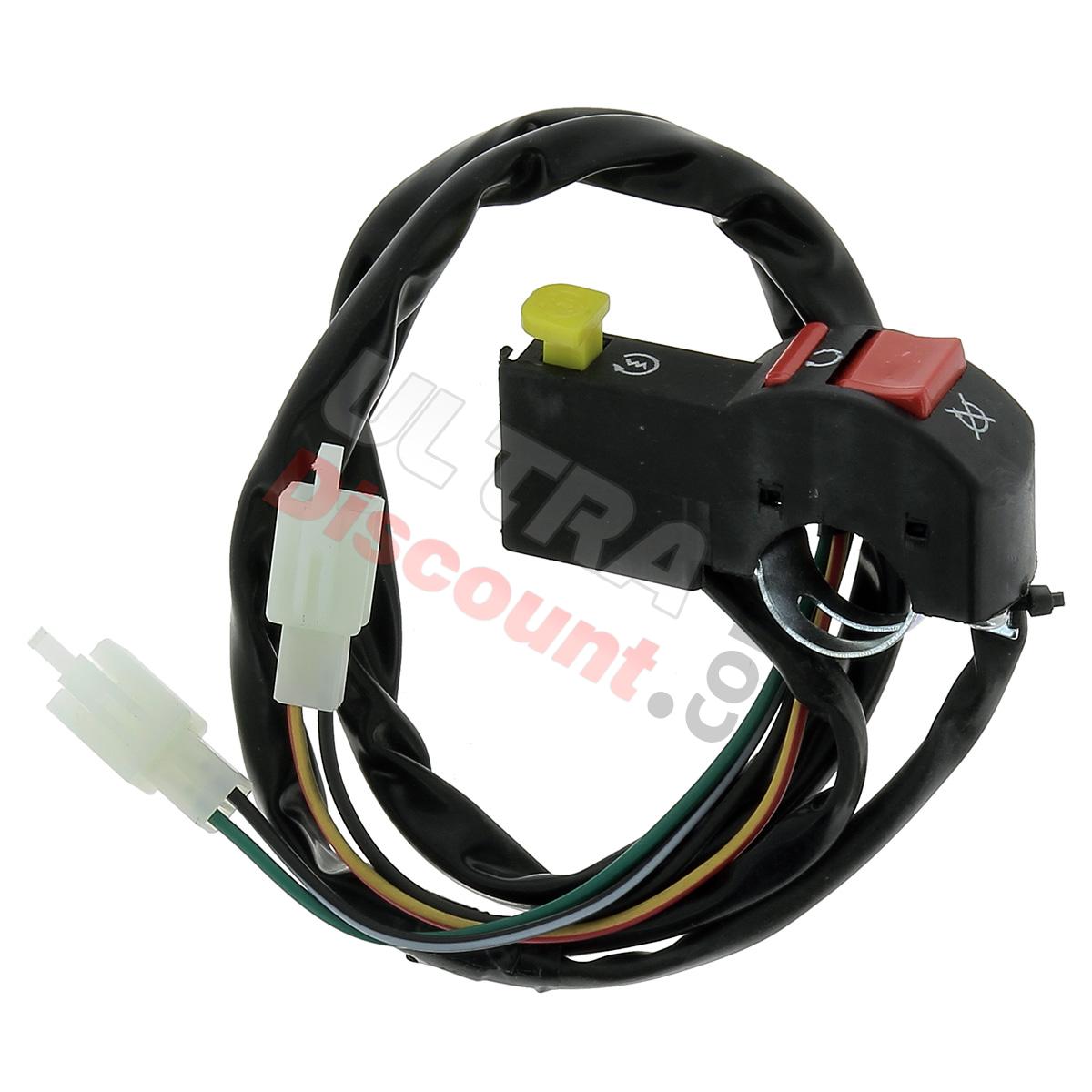 Conmutador de arranque con botón (Tipo 2), Recambios para Pit Bike