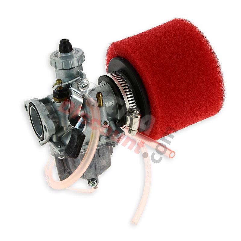 Carburador Mikuni de 26mm para Pit Bikes + Filtro Rojo, Recambios para Pit Bike