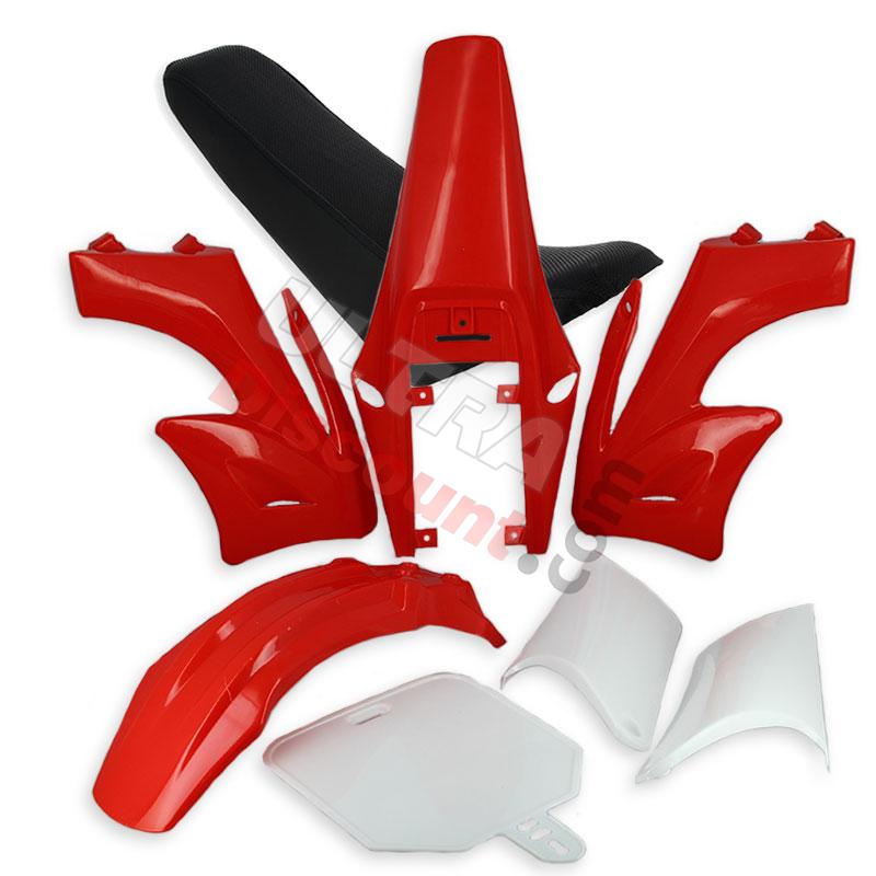 Carenado completo ROJO de Pit Bike tipo AGB27, Recambios para Pit Bike