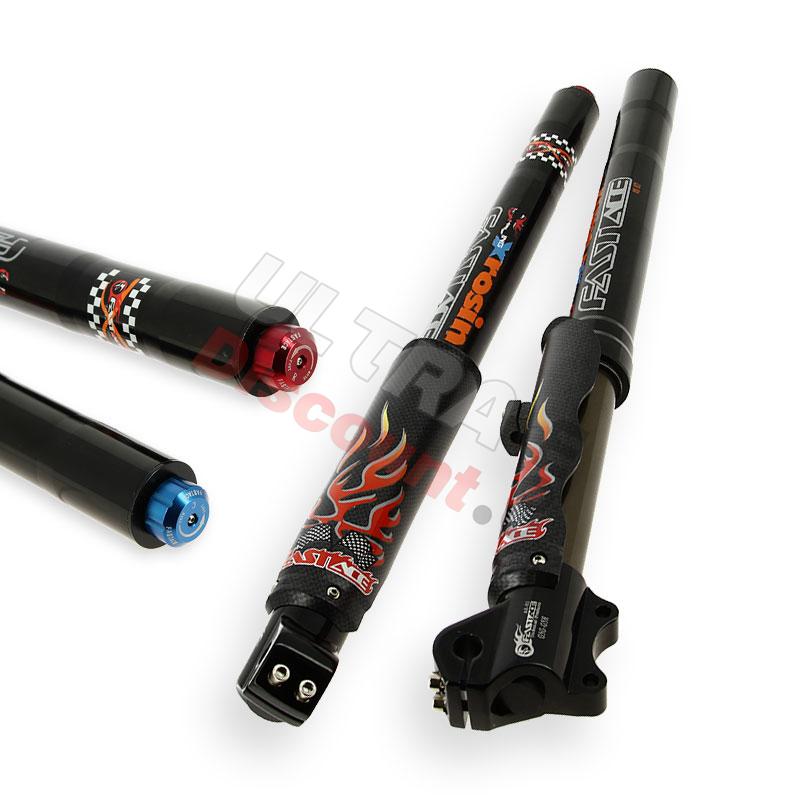 Piernas de horquilla FASTACE 645mm, eje 12mm - Negro, Recambios para Pit Bike