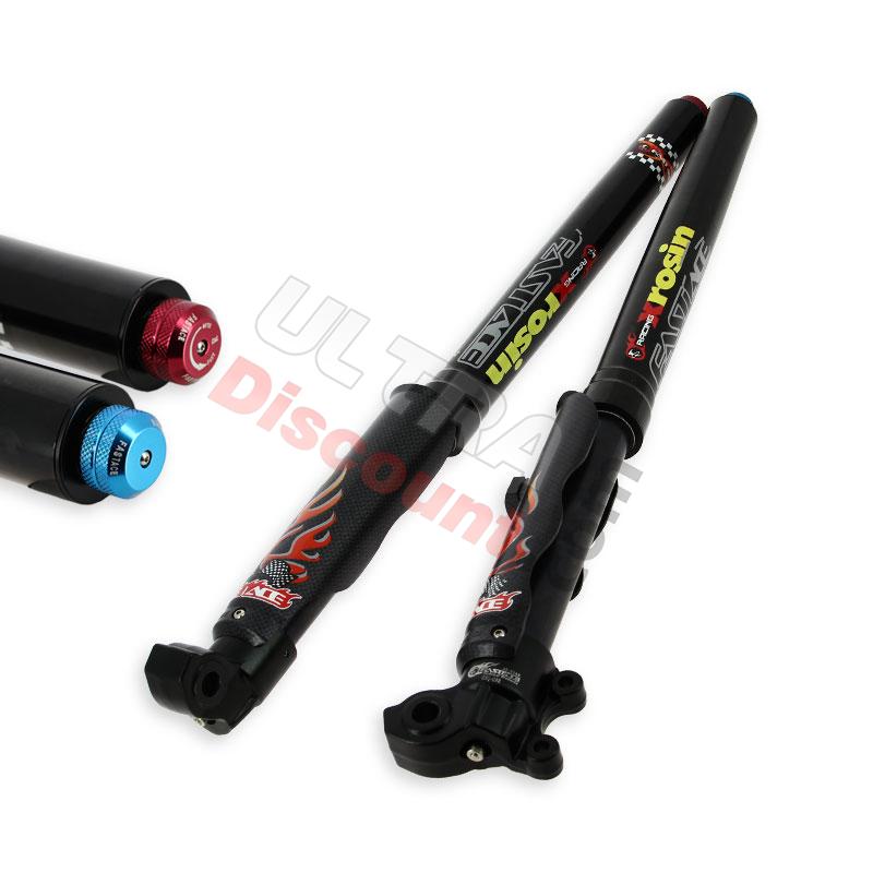 Piernas de horquilla FASTACE 700mm, eje 12mm - Negro, Recambios para Pit Bike Piernas de horquilla FASTACE 700mm, eje 12mm - Negro, Recambios para Pit Bike