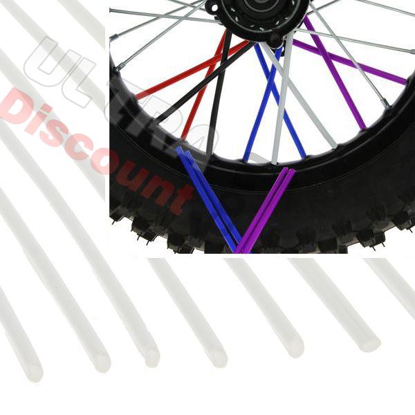 Cobertura de radios per dirt bike (12) - BLANCO, Recambios para Pit Bike