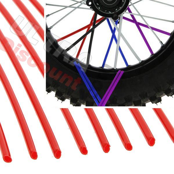 Cobertura de radios per dirt bike (12) - ROJO, Recambios para Pit Bike