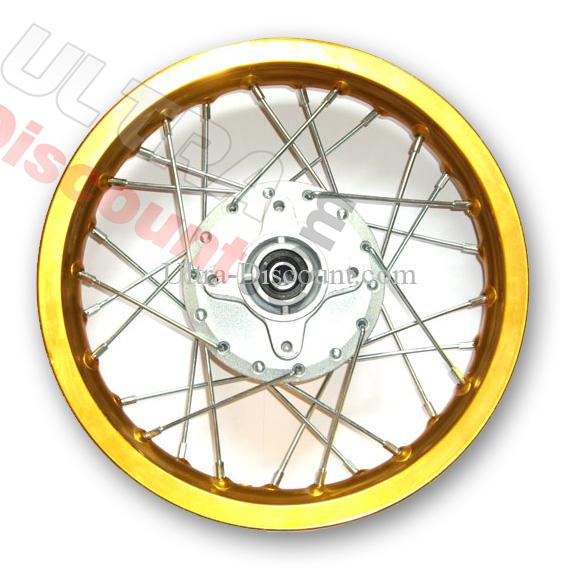 Llanta trasera Pit Bike 14'' ORO (tipo 3), Recambios para Pit Bike Llanta trasera Pit Bike 14'' ORO (tipo 3), Recambios para Pit Bike