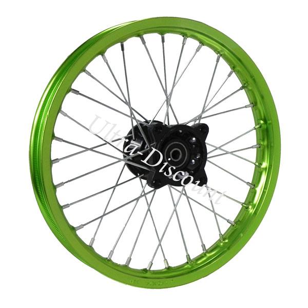 Llanta DEL. 14'' VERDE para Pit Bike (tipo 2), Recambios para Pit Bike Llanta DEL. 14'' VERDE para Pit Bike (tipo 2), Recambios para Pit Bike
