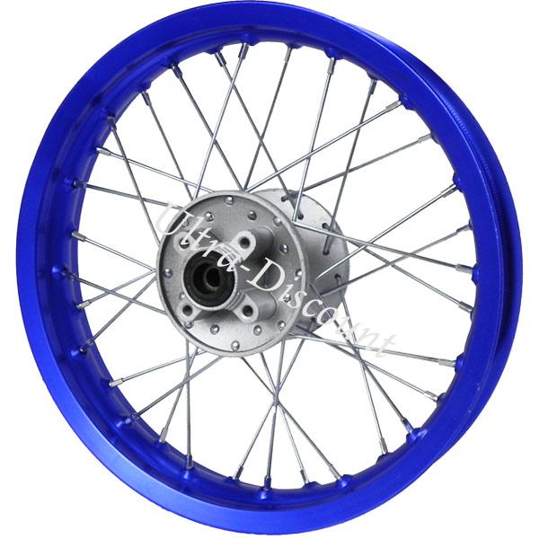 Llanta trasera Pit Bike 14'' AZUL (tipo 1), Recambios para Pit Bike