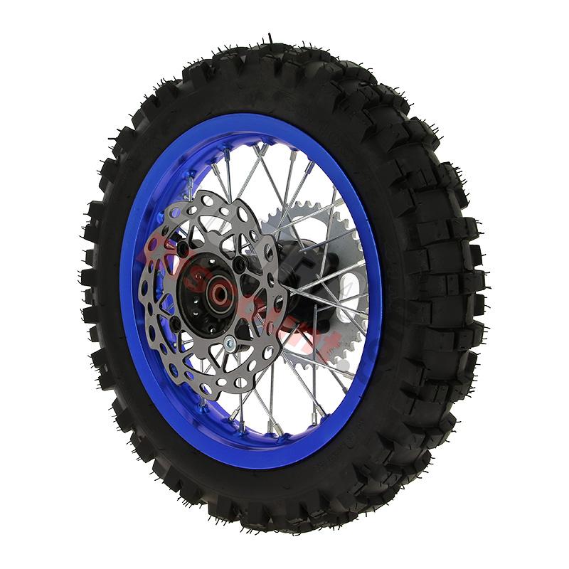 Rueda trasera 12'' AZUL completa para Pit bike AGB29, Recambios para Pit Bike Rueda trasera 12'' AZUL completa para Pit bike AGB29, Recambios para Pit Bike