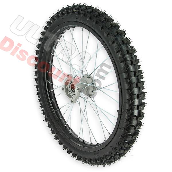 Rueda delantera 19'' para Pit bike AGB30 - Negro, Recambios para Pit Bike Rueda delantera 19'' para Pit bike AGB30 - Negro, Recambios para Pit Bike