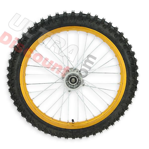 Rueda delantera 19'' para Pit bike AGB30 - Dorado, Recambios para Pit Bike Rueda delantera 19'' para Pit bike AGB30 - Dorado, Recambios para Pit Bike