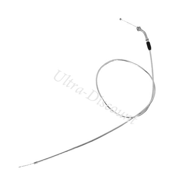 Cable de acelerador Pit Bike (Cromado, 125cm - 115cm: Tipo A), Recambios para Pit Bike