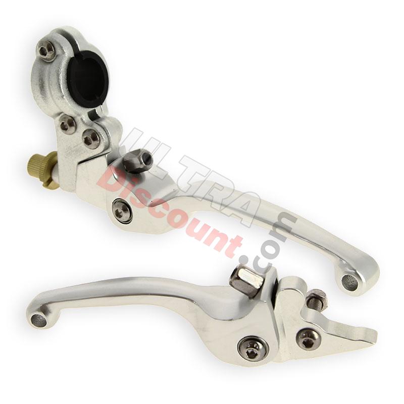 Par de manetas Pit Bike en aluminio UD Racing (ALU), Recambios para Pit Bike