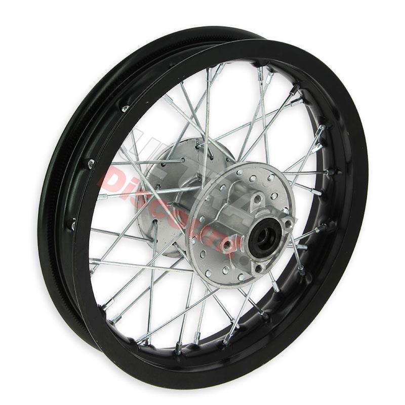 Llanta trasera Pit Bike 12'' Negra (tipo 1), Recambios para Pit Bike
