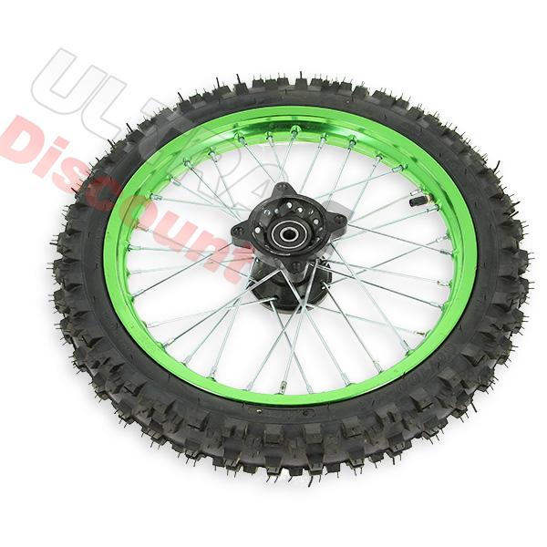 Rueda DEL. 14'' VERDE para Pit bike AGB29, Recambios para Pit Bike Rueda DEL. 14'' VERDE para Pit bike AGB29, Recambios para Pit Bike