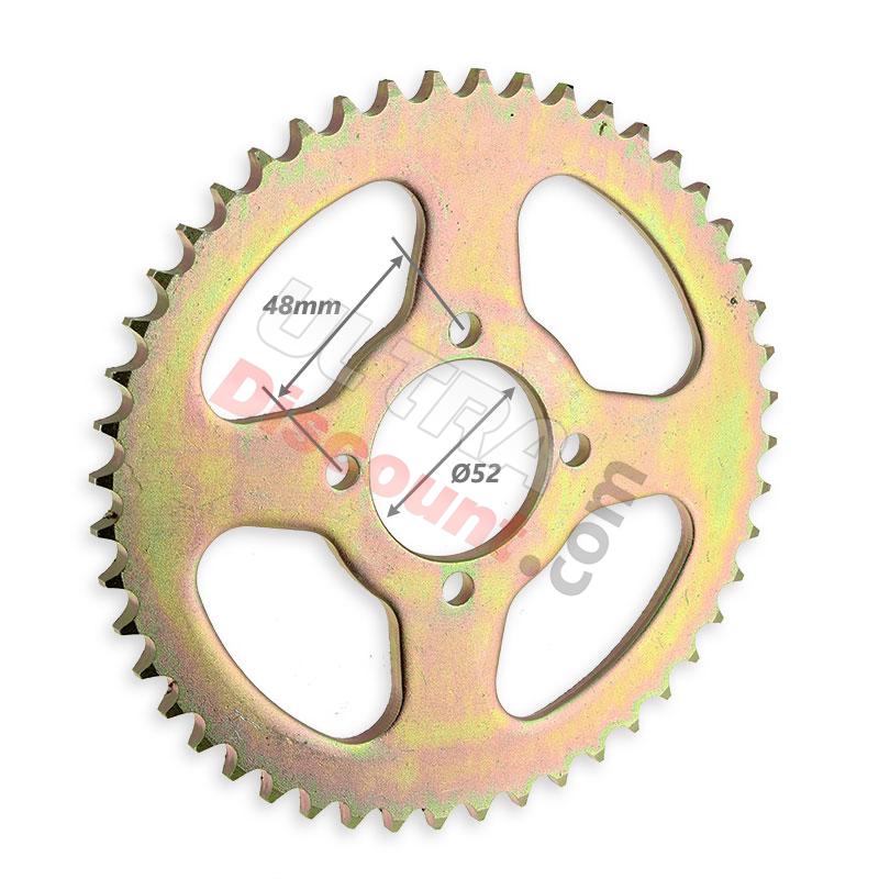 Corona reforzada de 48 dientes Pit Bike (modelo 2, paso 428), Recambios para Pit Bike