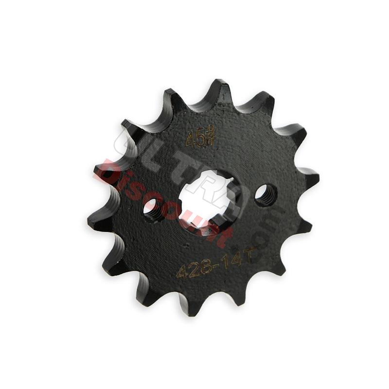 Piñón de 14 dientes Pit Bike (428 - Ø:17mm), Recambios para Pit Bike
