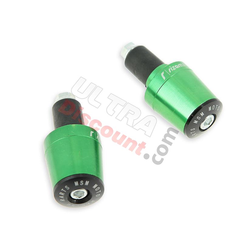 Tapón protección de manillar verde (tipo 7) por quads Shineray 300, Recambios quad Shineray 300