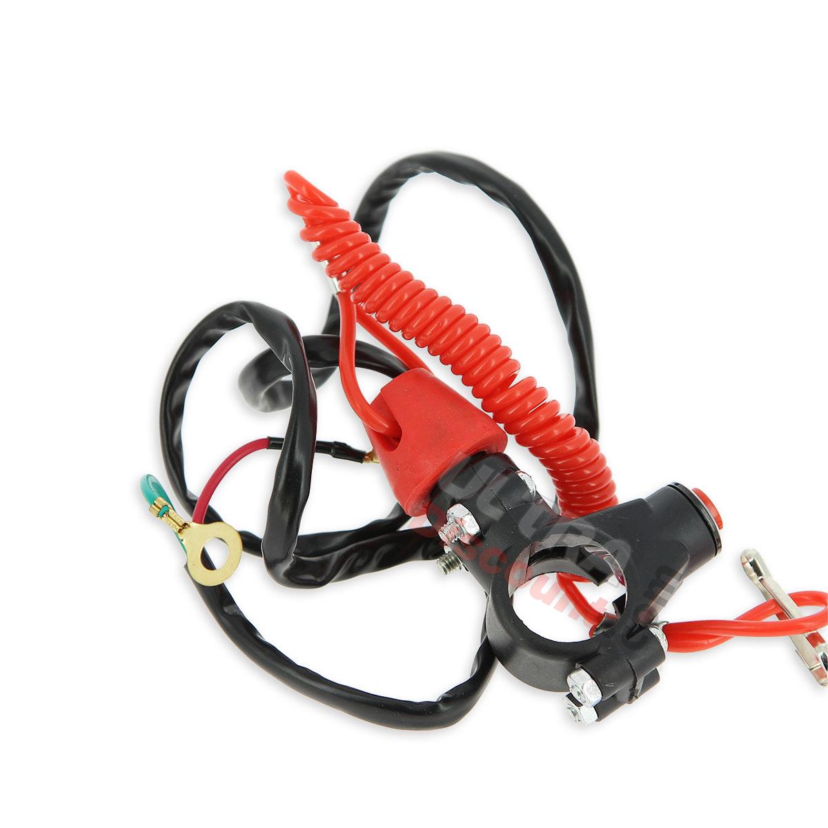 Botón de paro ''hombre al agua'' para minimoto, Rojo, Recambios minimotos