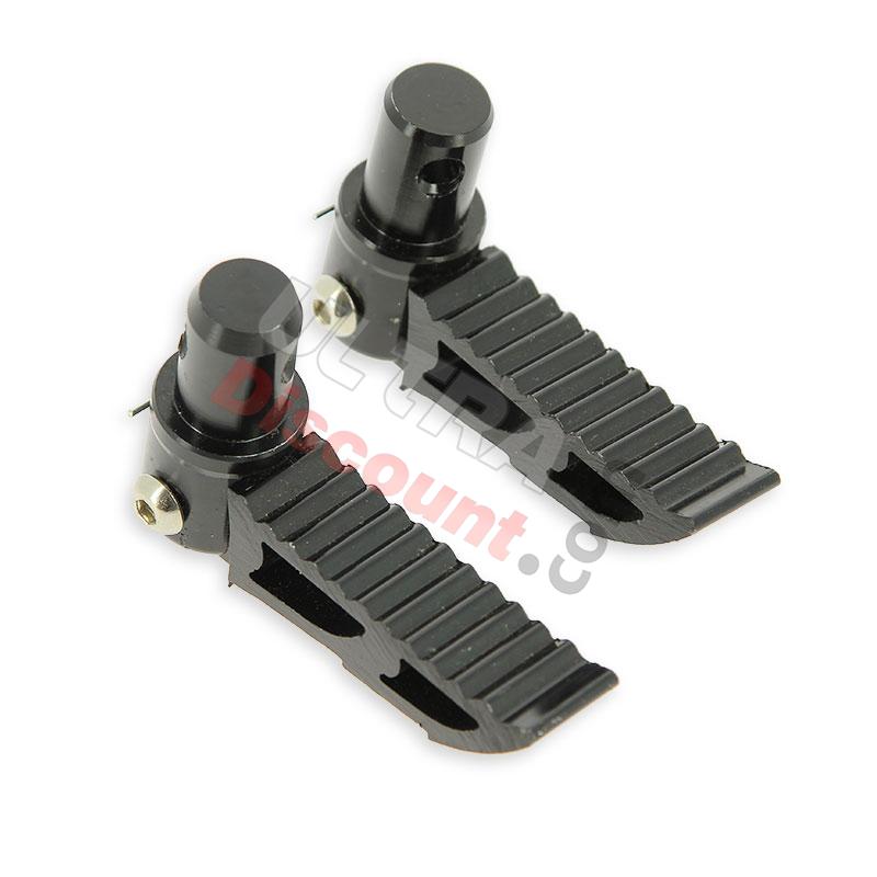 Estribos en negros tuning type3 por Pocket Bike, Recambios minimotos Estribos en negros tuning type3 por Pocket Bike, Recambios minimotos