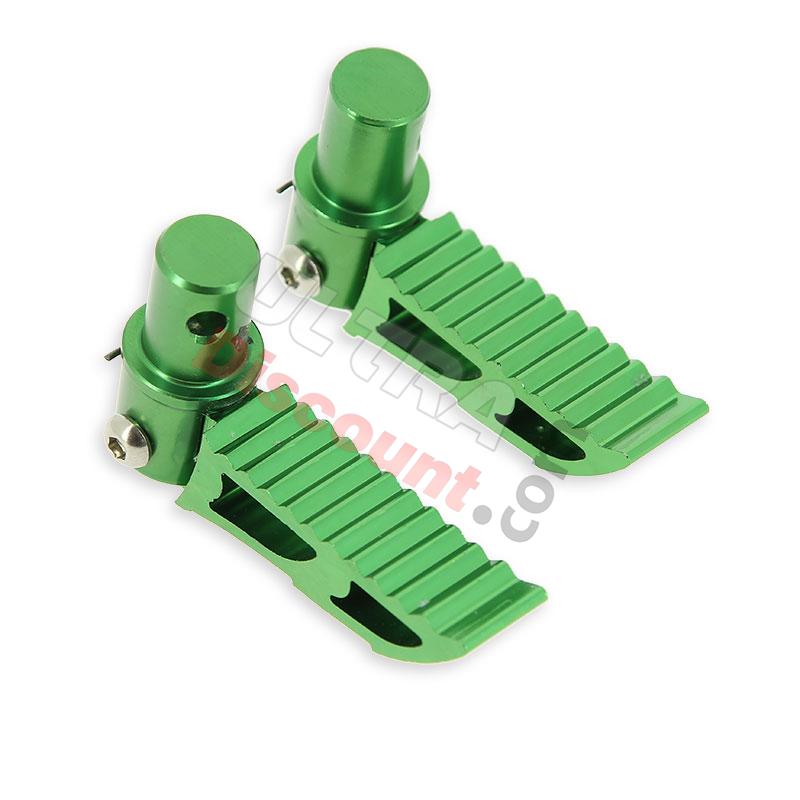 Estribos en verde tuning para type3 por Pocket Bike, Recambios minimotos