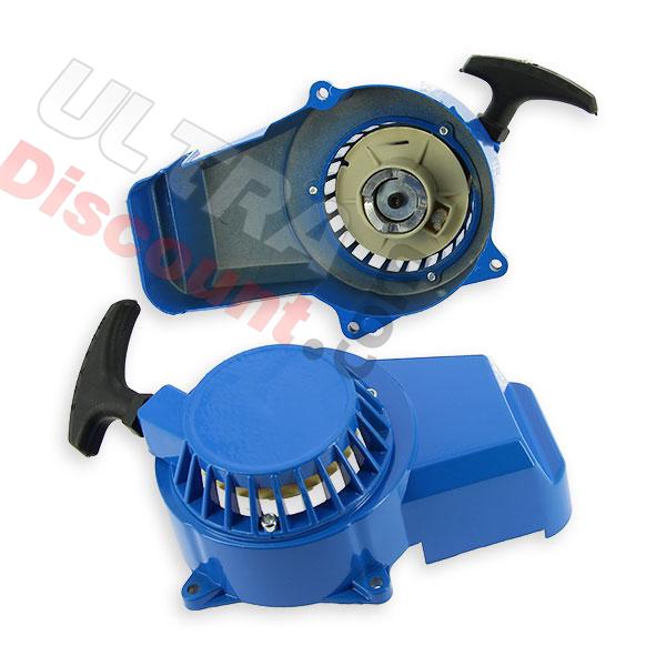 Tirador para Mini Quad en aluminio + piñón en alu - Blu, Recambios para mini quads