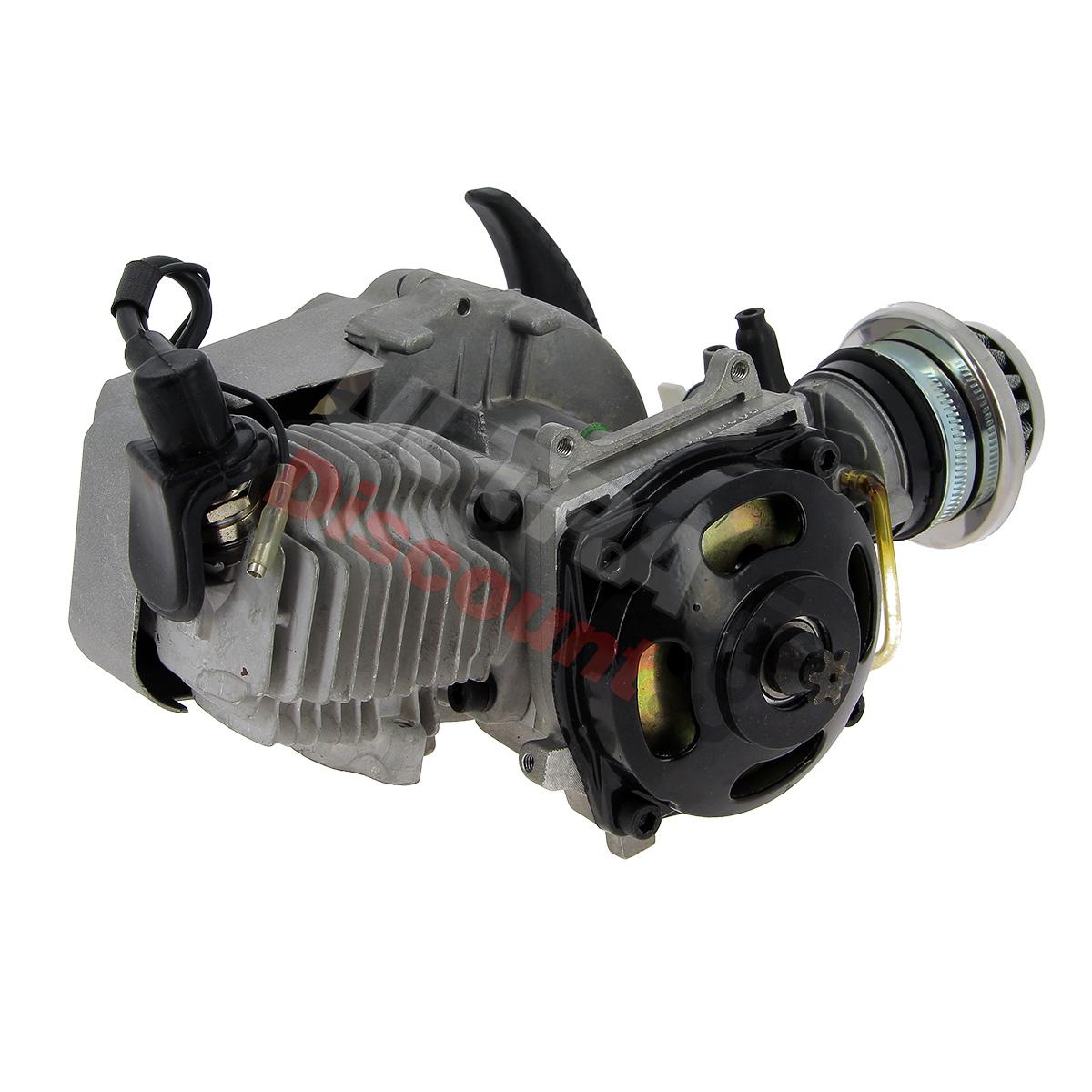 Motor minimotos 49cc +tirador alu+ filtro racing (tipo 2), Recambios minimotos
