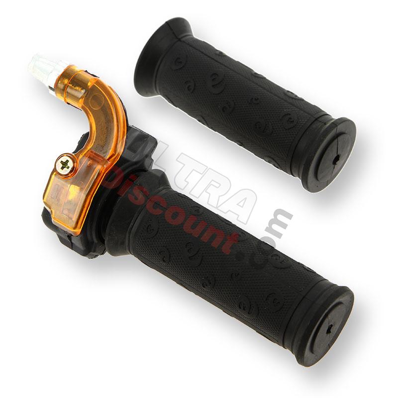 Puño de acelerador rápido alta calidad Rojo-negro, Recambios minimotos