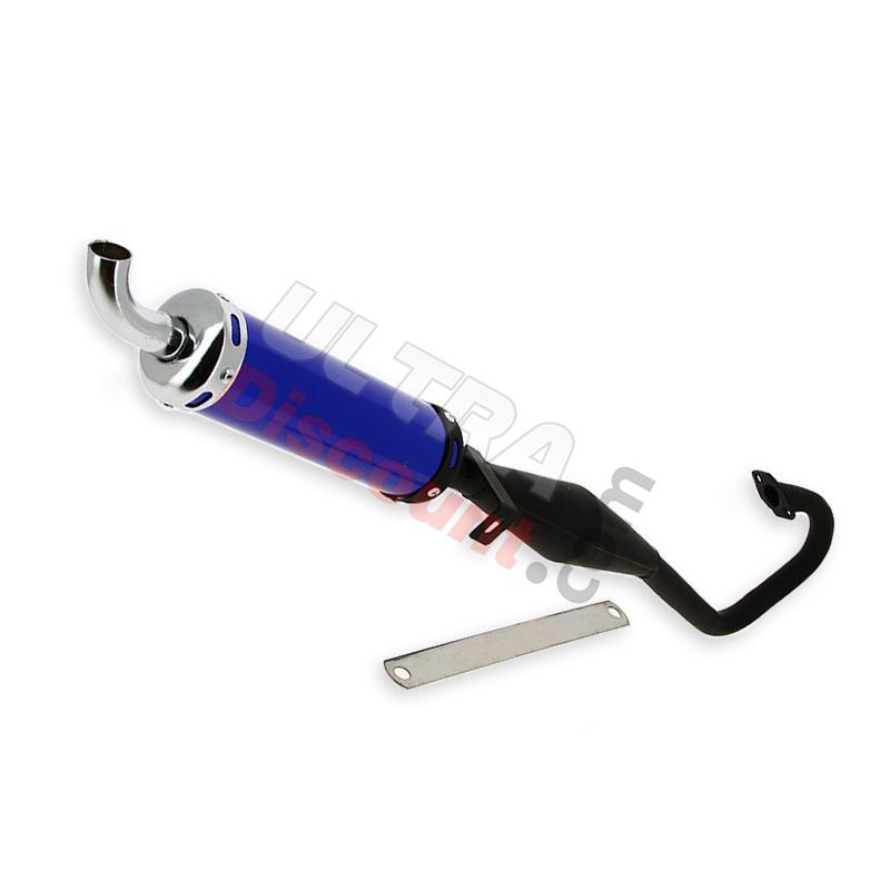 Tubo de escape tuning minimotos Azul (Type 1), Piezas minimoto Supermoto