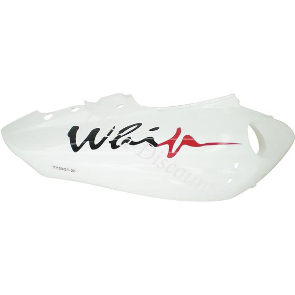 Lateral derecho para scooter Jonway YY50QT-28A  Blanco-rojo (tipo 2), Recambios Scooter Jonway