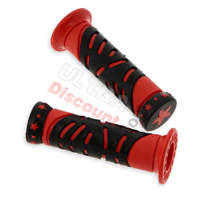 Puño antiderrapante estrella Rojo-negro Typo 2 Shineray 250cc, Piezas Shineray 250 STXE
