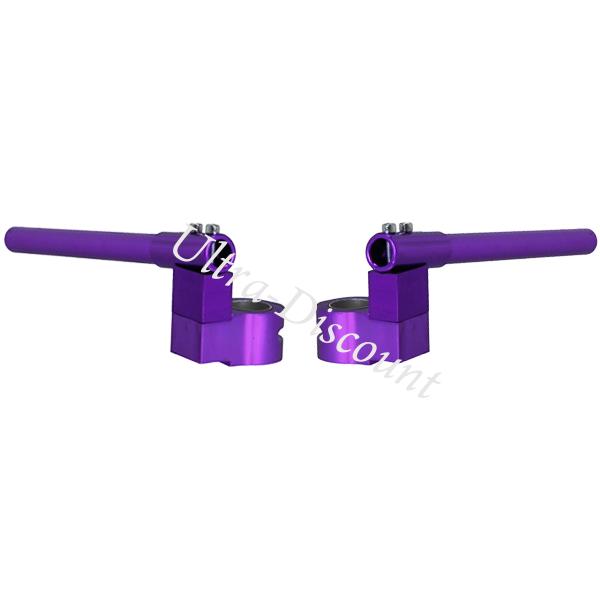Manillar con abrazaderas tuning Violeta minimoto (tipo 3), Piezas Pocket Blata MT4