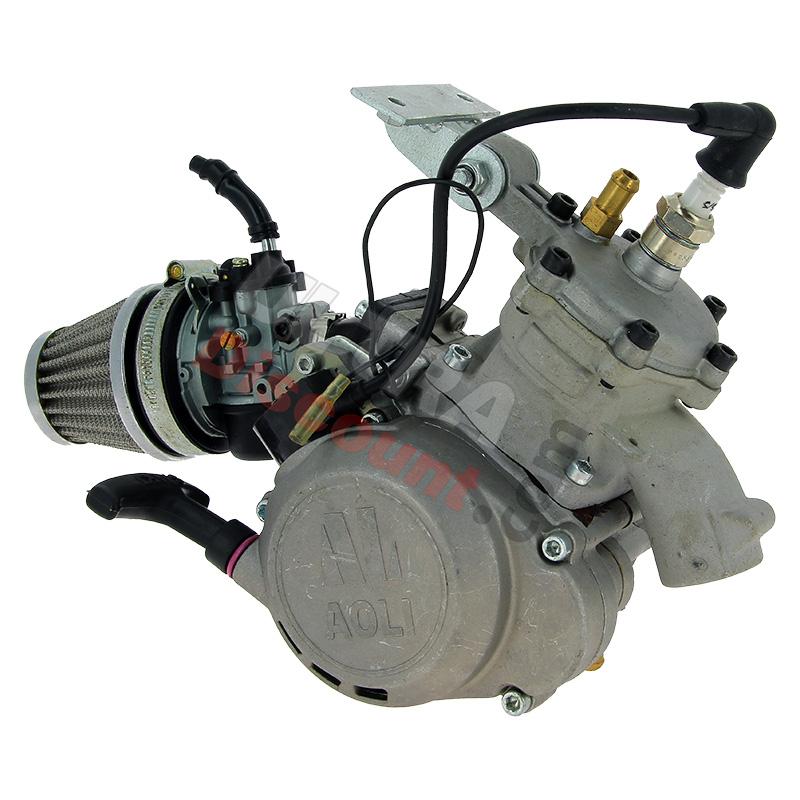 Motor completo de minimoto MTA4 39cc (refrigeración líquida), Piezas Pocket Blata MT4