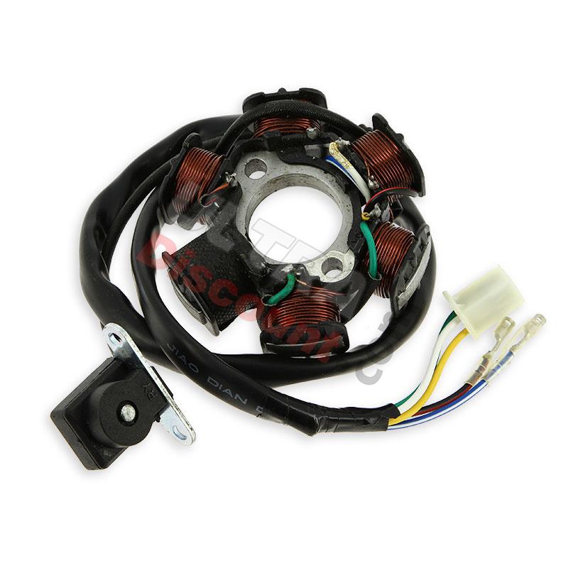 Estator de encendido scooter GY6 50 110 125 150cc motor para Recambios Scooter Jonway, Recambios Scooter Jonway