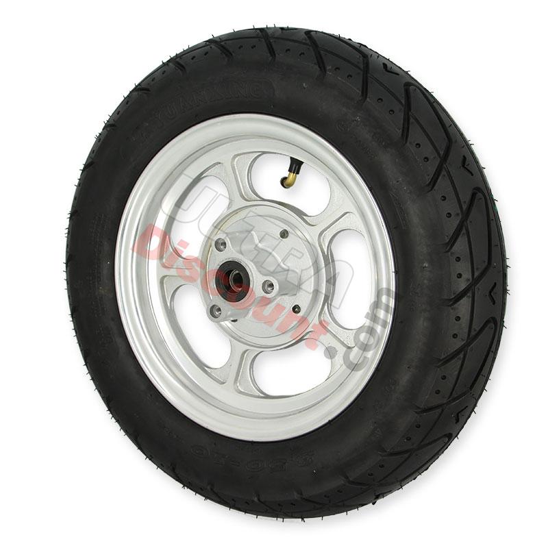 Rueda delantera 3.50-10 completa para PBR Skyteam, Recambios PBR Skyteam ZB Honda Rueda delantera 3.50-10 completa para PBR Skyteam, Recambios PBR Skyteam ZB Honda