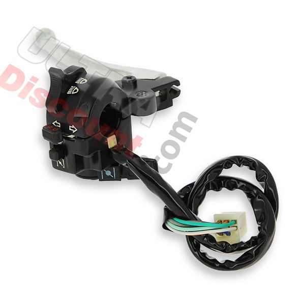 Piña izquierda para Dax 50cc a 125cc - Negro y alluminio, Recambios Dax Skymax