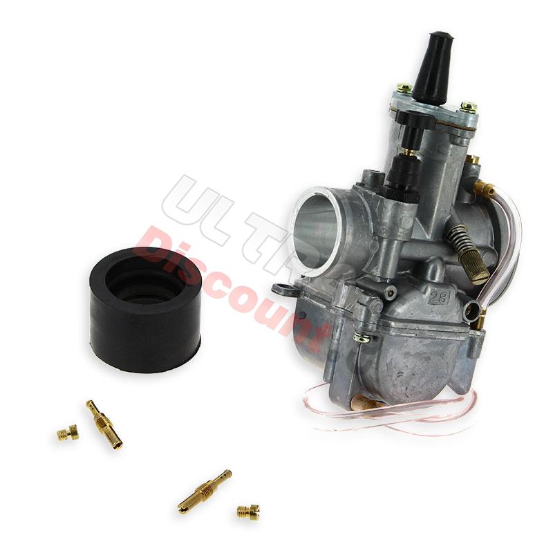 Carburador de 28mm Koso para Pit Bikes (tipo 2), Recambios para Pit Bike