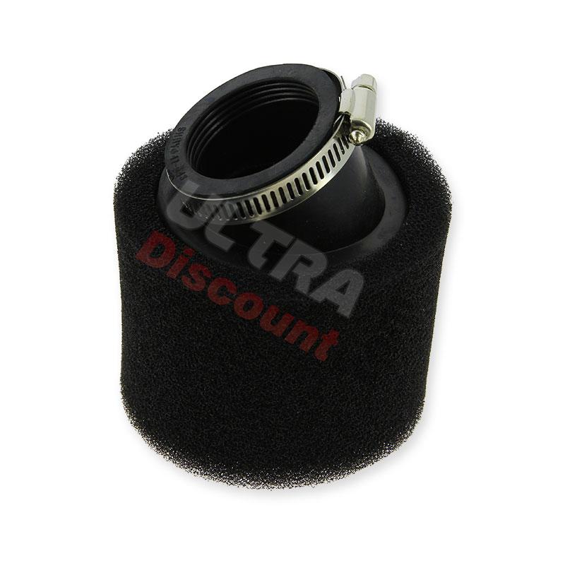 Filtro de aire de espuma doble ángulo NEGRO (41-43mm), Recambios para Pit Bike