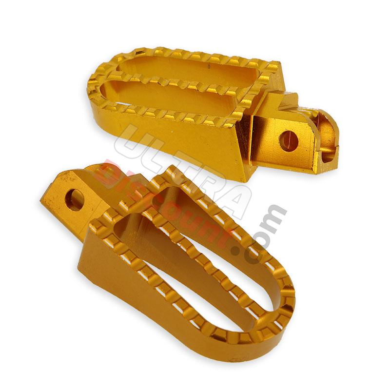 Estribos en acero tuning para Pit Bike  (Oro), Recambios para Pit Bike