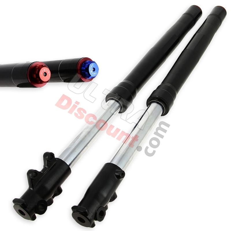 Piernas de horquilla 735 alta calidad, ajuste único, eje 12 - Negro, Recambios para Pit Bike