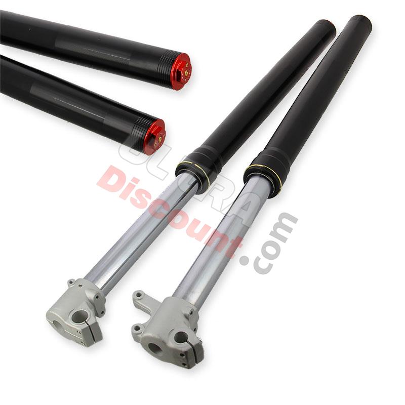 Piernas de horquilla alta calidad 800mm, ajuste único, eje 15mm - Negro, Recambios para Pit Bike