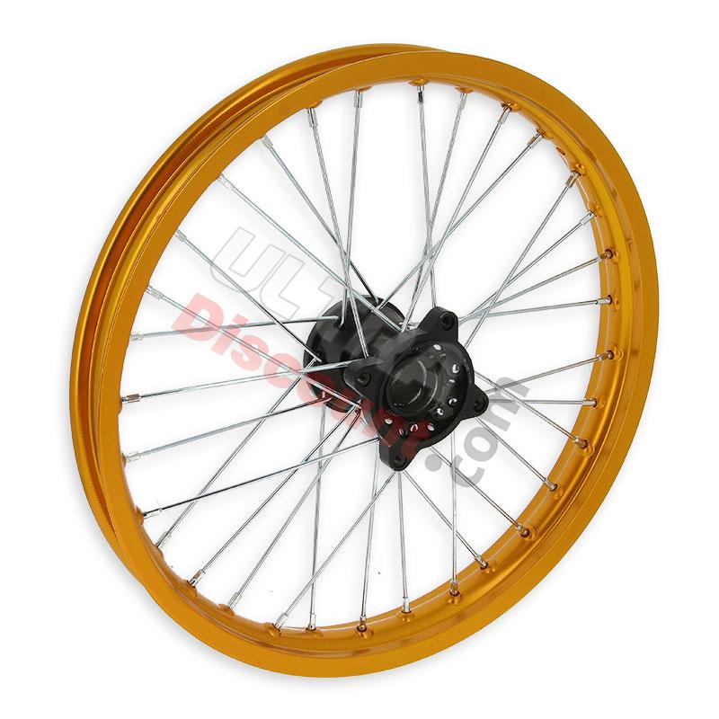 Llanta DEL. 17'' ORO para Pit Bike AGB30, Recambios para Pit Bike