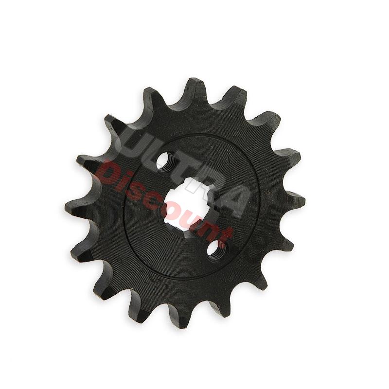 Piñón de 16 dientes Pit Bike (420 - Ø:20mm), Recambios para Pit Bike Piñón de 16 dientes Pit Bike (420 - Ø:20mm), Recambios para Pit Bike