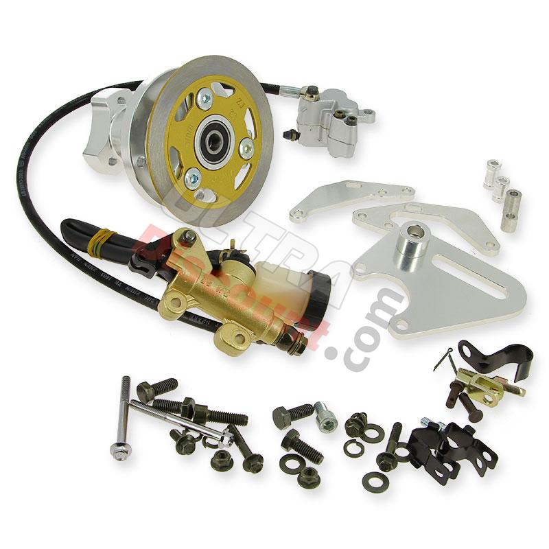 Kit de freno disco 125mm TRAS. tuning Monkey - Gorilla 50cc a 125cc, Piezas para Monkey - Gorilla
