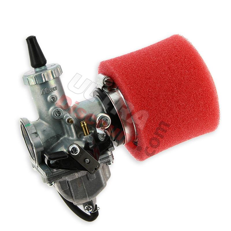 Kit de carburador Mikuni de 30mm + Filtro ROJO para PBR, Recambios PBR Skyteam ZB Honda