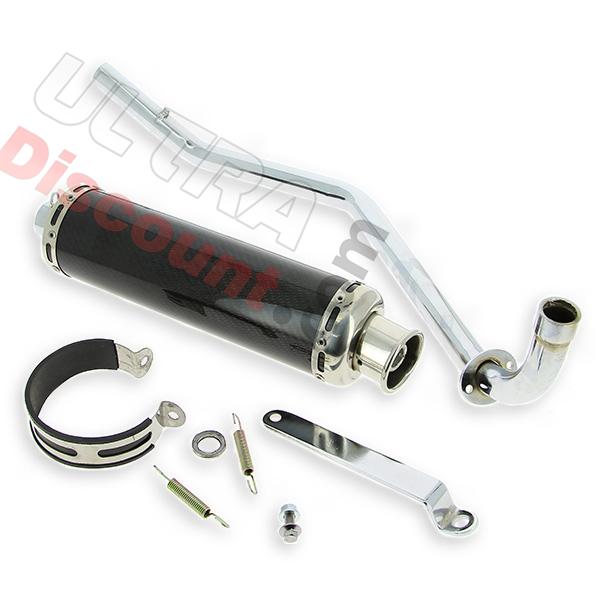 Tubo de escape carbono Skyteam PBR 125cc, Recambios PBR Skyteam ZB Honda