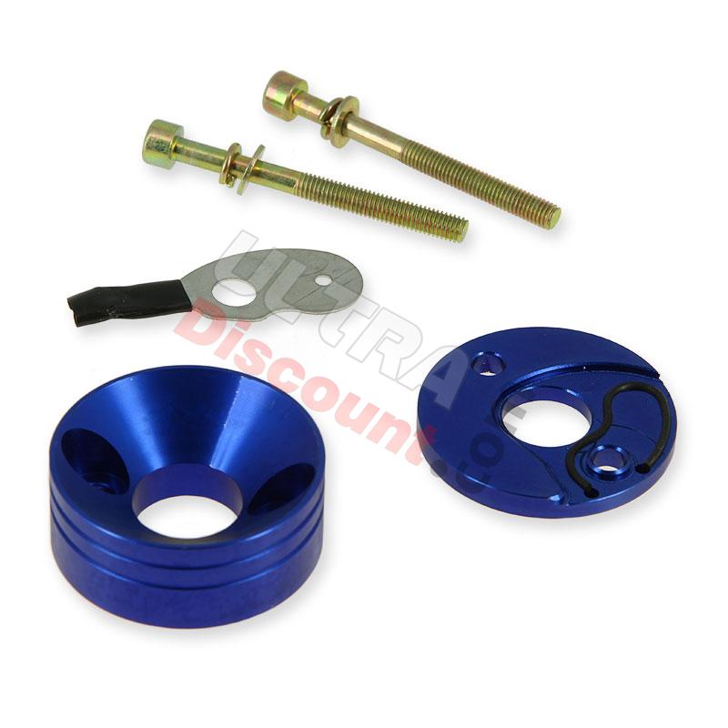 Adaptador de filtro de aire 30 mm + estarter integrado (Azul), Recambios Pit Nitro