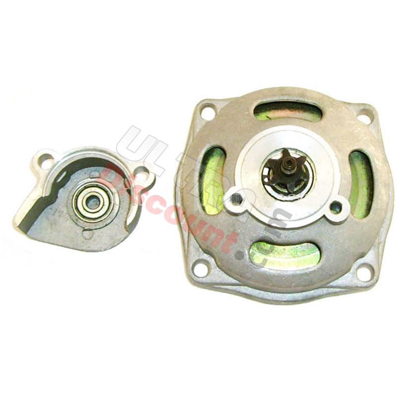 Campana de embrague + tapa + piñón de 7 dientes TF8 gran paso, Recambios minimotos