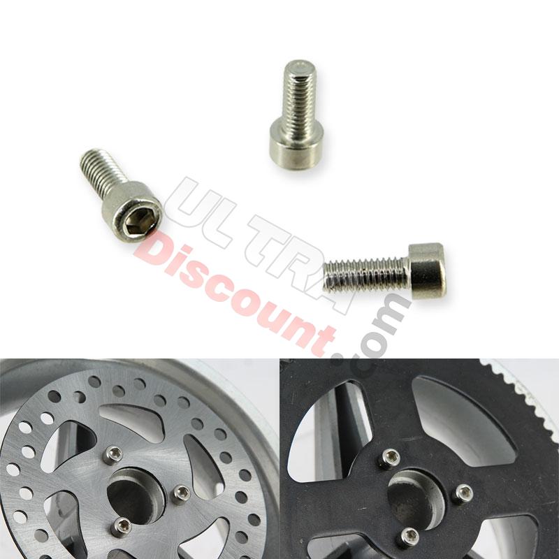Tornillo de disco freno y corona para mini scooter, Piezas para mini scooter