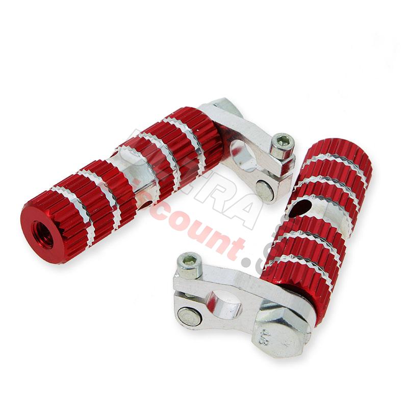 Estribos en aluminio TAF02 ROJO, Piezas Pocket Blata MT4 Estribos en aluminio TAF02 ROJO, Piezas Pocket Blata MT4