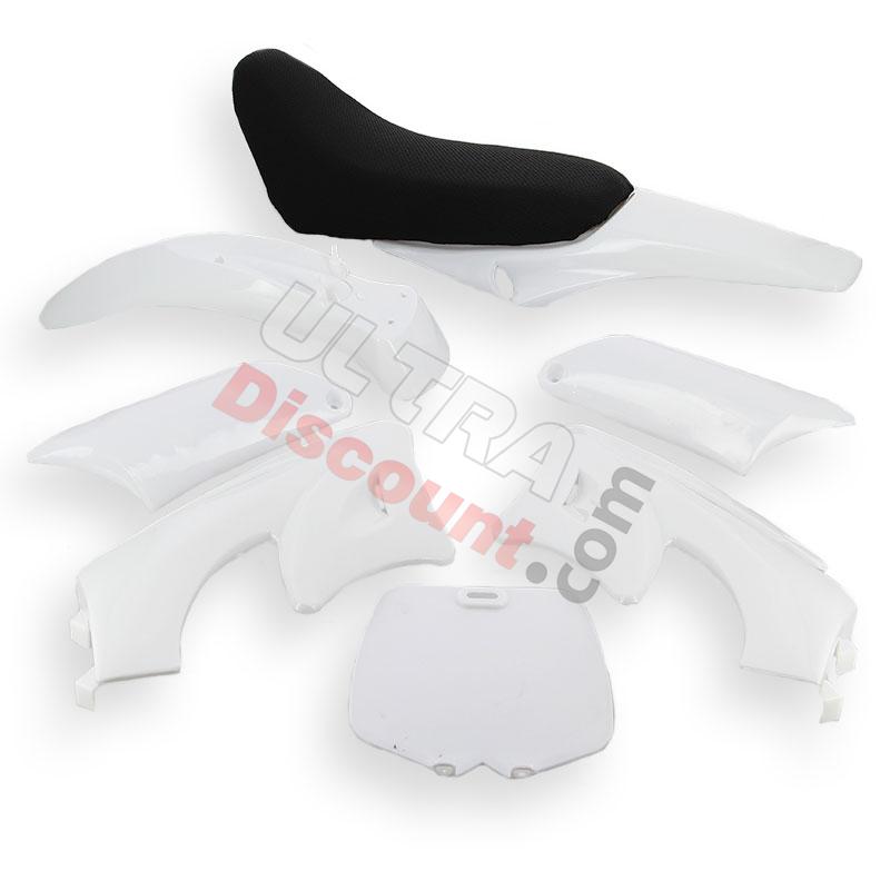 Carenado mini cross blanco (tipo 2), Piezas minimoto cross