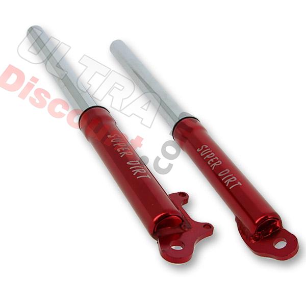 Piernas de horquilla para minimotos Supermotard rojo (Tipo 1), Piezas minimoto Supermoto